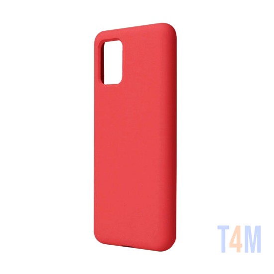 Capa de Silicone para Samsung Galaxy A91 Vermelho